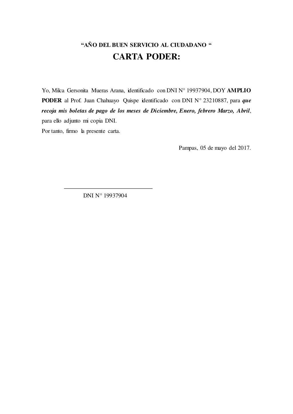 Modelo Carta De Poder Modelo Cartacom Modelo De Carta Poder Carta Poder