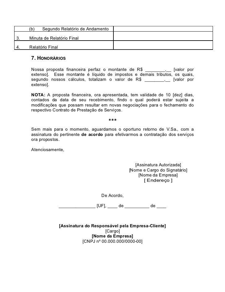 Minuta de relatorio