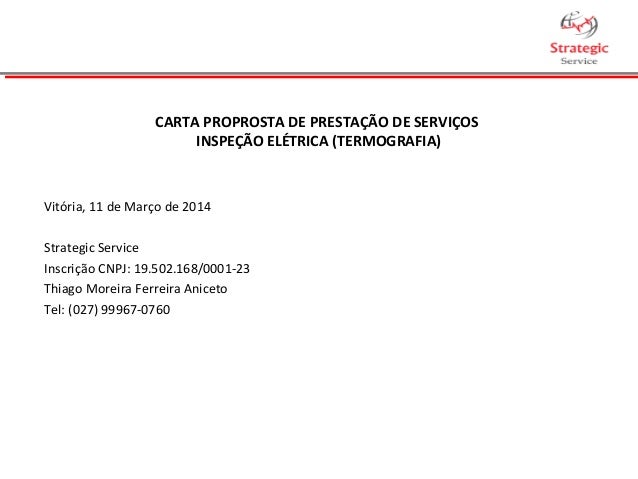 Carta proprosta de prestação de serviços