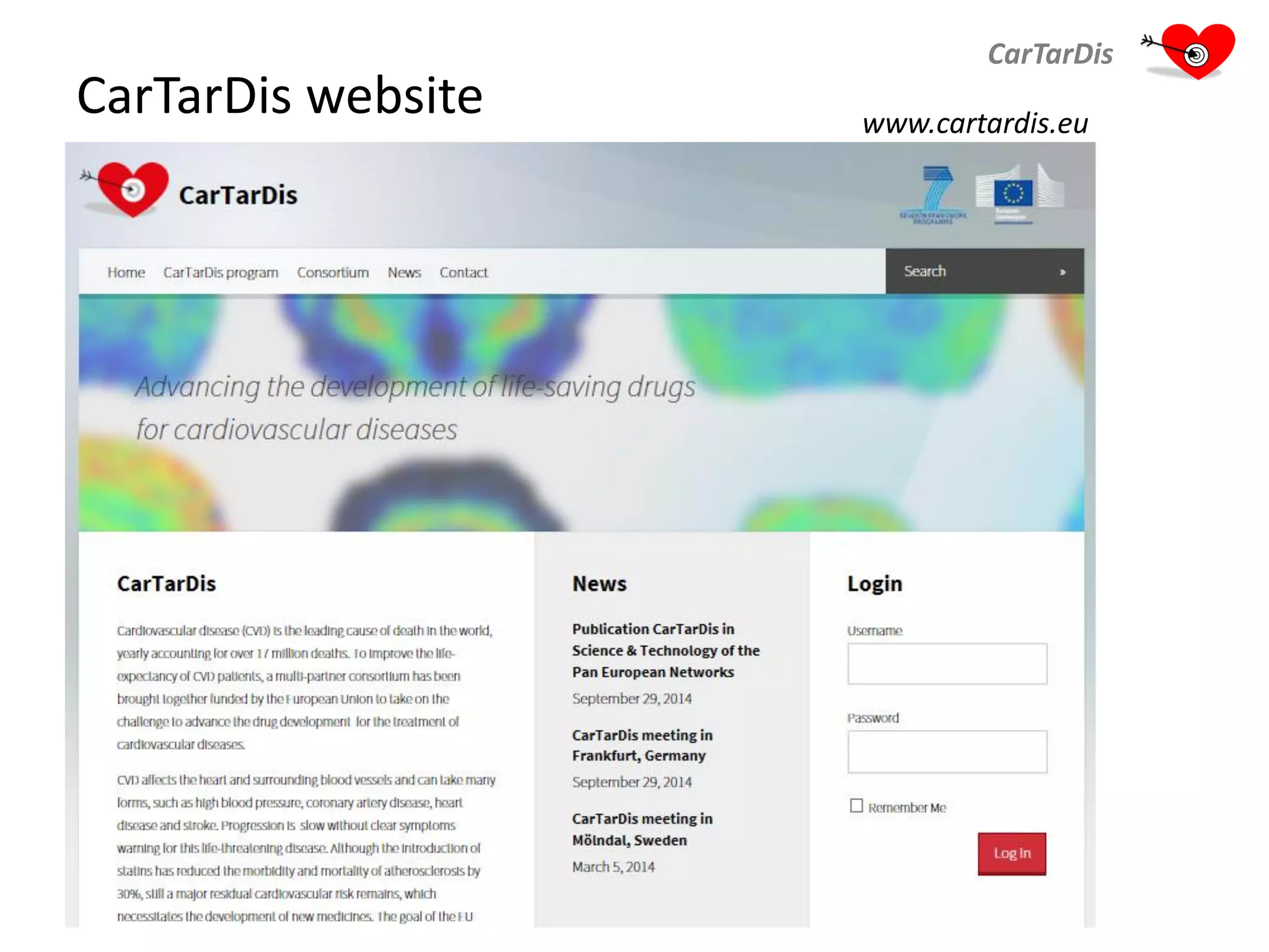 CarTarDis website
CarTarDis
www.cartardis.eu
 
