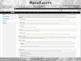 GeoServer

[

OGC services
Caching
KML, Shapes ...

 