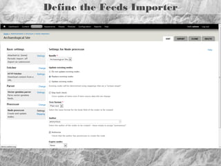 Define the Feeds Importer

 