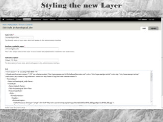 Recommended Next Steps
Personalize your site
Beautiful MapBox layers
Advanced symbology
Queries with views
Edit masks with AJAX
Workflow modules
Add your data

 