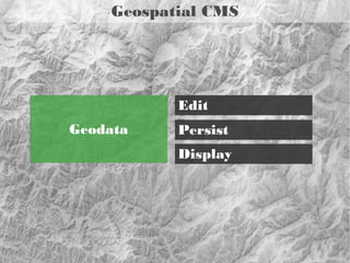 Data capture

Data import
Geocoding
Editing

Quelle: http://www.flickr.com/photos/ecstaticist/3451530961

 