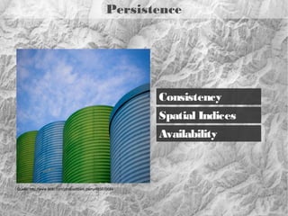 Output

Spatial queries
OGC services
Visualisation

Quelle: http://www.flickr.com/photos/24662369@N07/5958585066

 