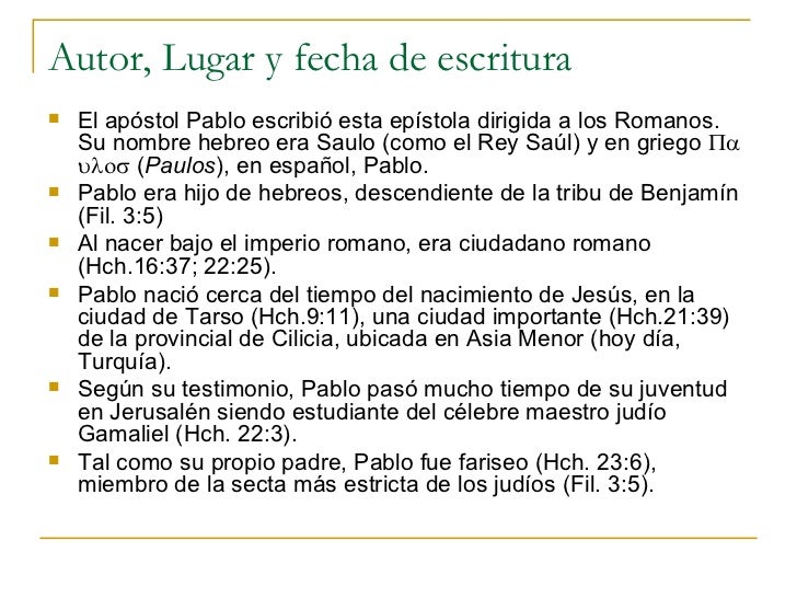 Cartas De Pablo