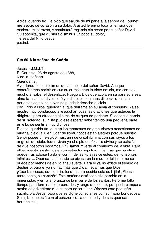 Cartas santa teresa de ávila