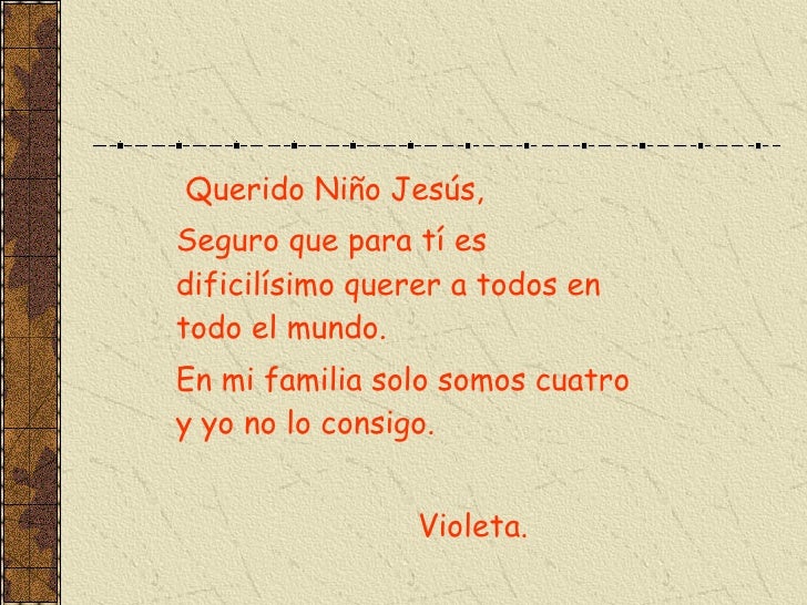 Cartas al Niño Jesús