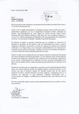 Cartas a Manuel Calderón