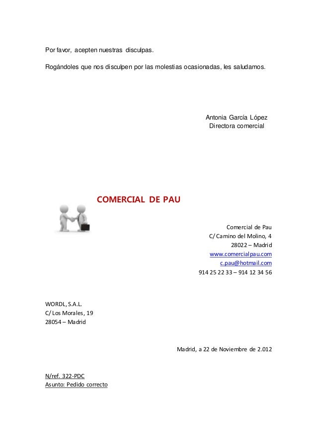 cartas de pedidos
