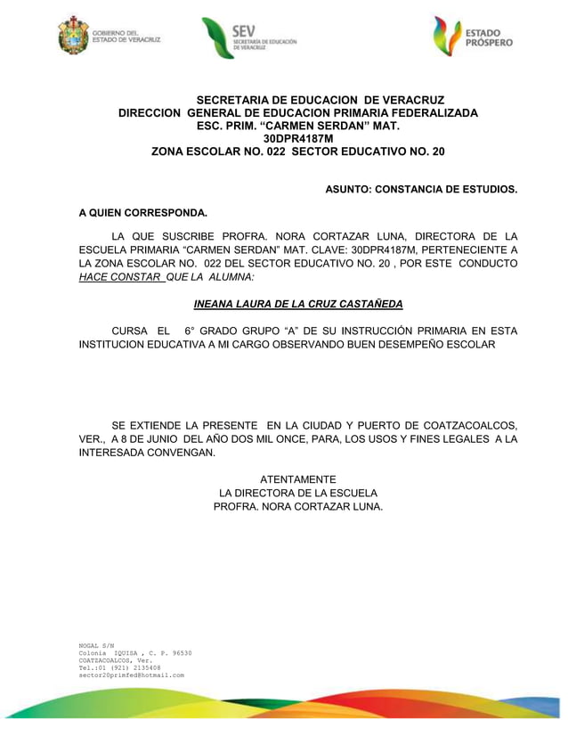 Cartas de buena conducta PDF