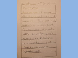 Cartas a la seño Kayleigh