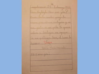 Cartas a la seño Kayleigh