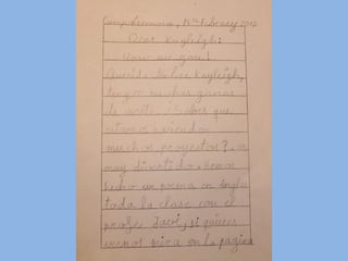 Cartas a la seño Kayleigh