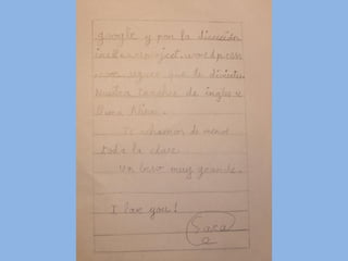 Cartas a la seño Kayleigh