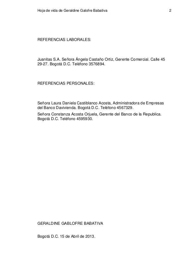 PORTAFOLIO EMPRESARIAL LE SON DE'L AMOUR hojas de vida y 