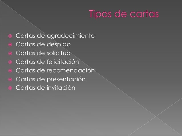 Cartas elaboradas en word