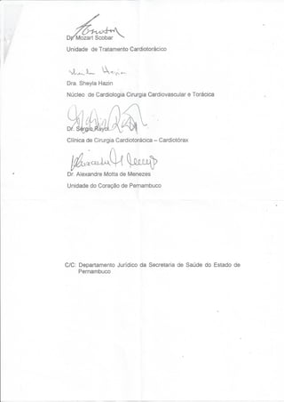 Carta para Secretaria de Saúde