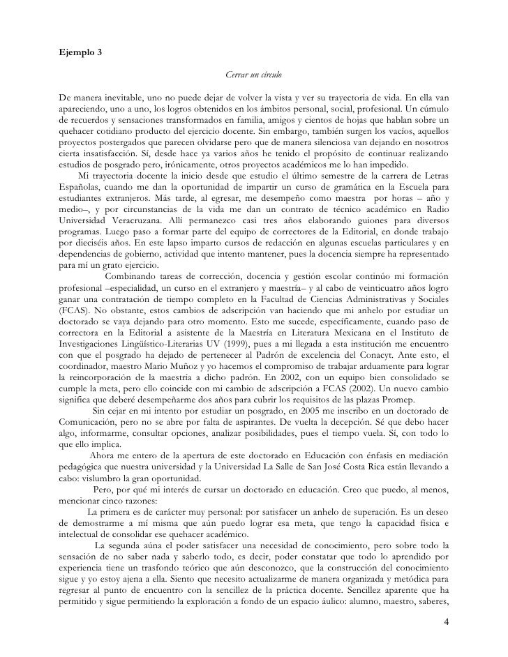 Ejemplo De Carta De Exposicion De Motivos Para Estudiar Una