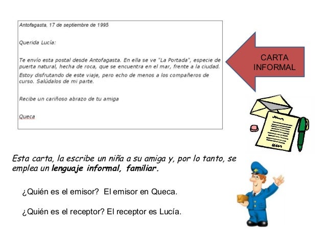 Cartas formales e informales 1 ero Cartas formales e informales 1 ero