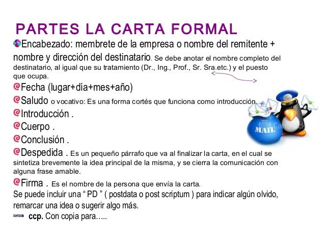 Cartas formales e informales 1 ero Cartas formales e informales 1 ero