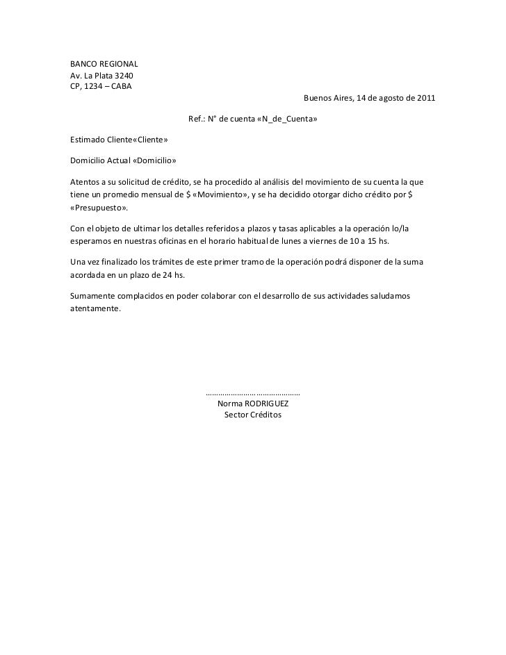 modelo de cartas