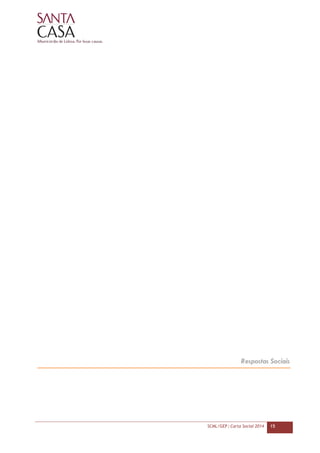 SCML/GEP | Carta Social 2014 15
Respostas Sociais
 
