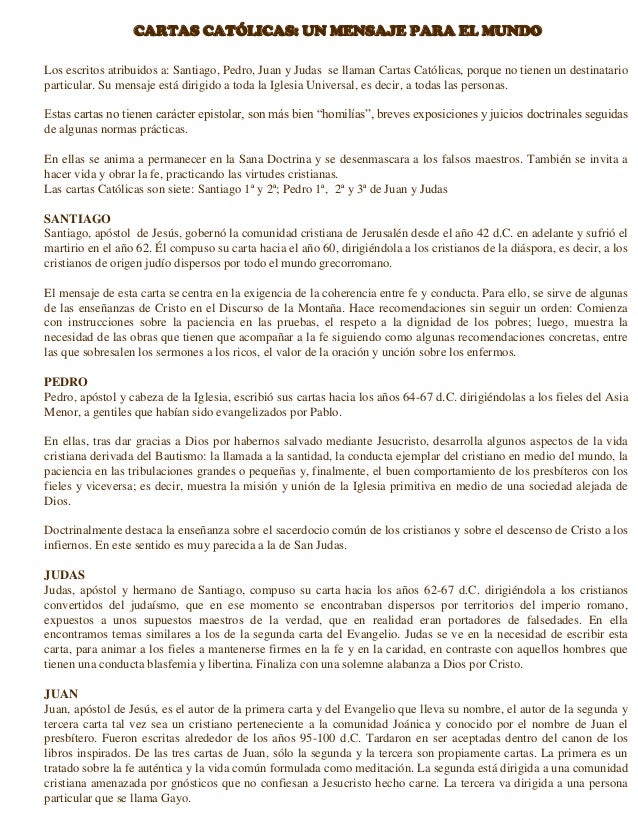 Cartas o epístolas de san pablo