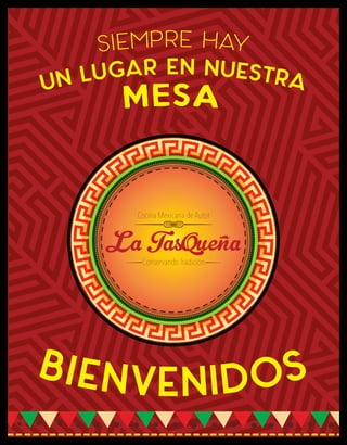 Carta Restaurante La Tasqueña