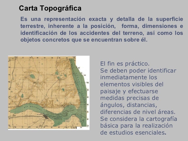 Carta topografica