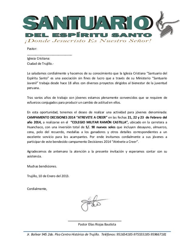 Carta Y Solicitud Campamento 2014 Final