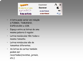 Cartaz em educação visual e tecnológica