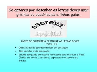 Cartaz em educação visual e tecnológica