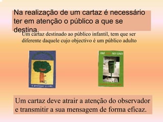 Cartaz em educação visual e tecnológica