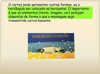 Cartaz em educação visual e tecnológica