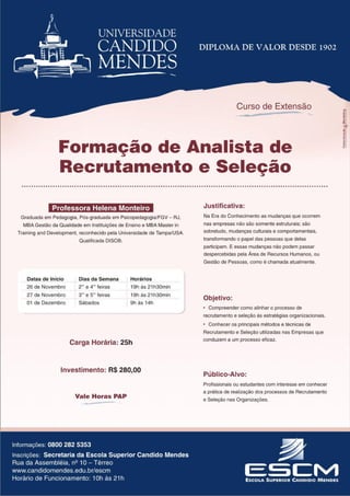Cartaz Digital Analista De Recrutamento E SeleçãO Nov07