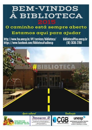 Cartaz 2015 - Bem-vindos à Biblioteca