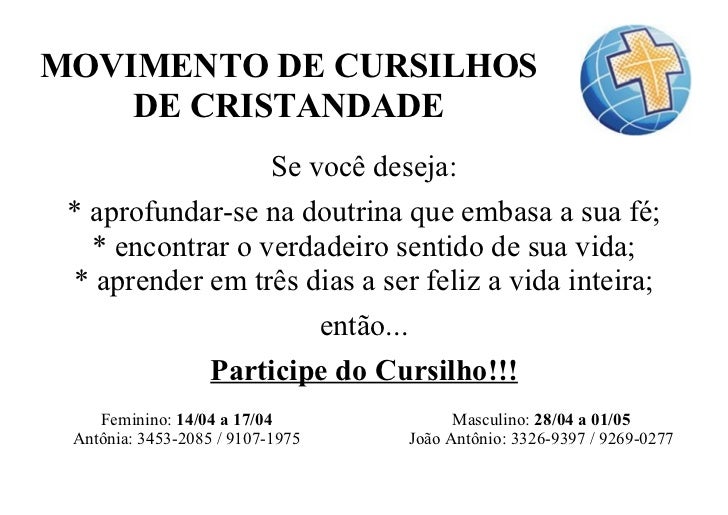 Cartaz cursilho Cartaz cursilho