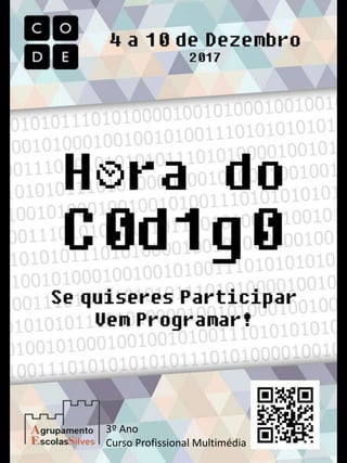 Cartazes do Concurso Hour of Code 2017