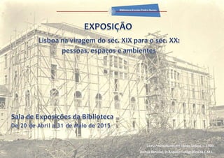 Cartaz exposição Lisboa