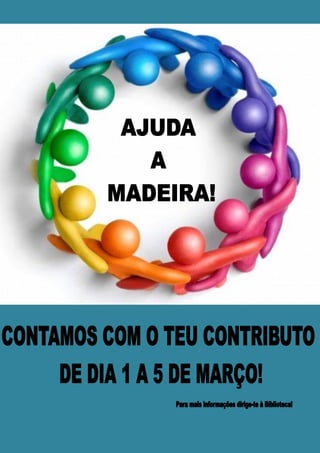 Cartaz Solidariedade com a Madeira