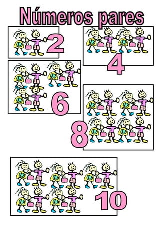 Cartaz números pares