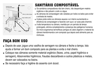 Cartaz sanitário compostavel