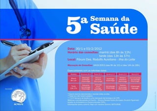 5ª Semana da Saúde