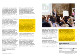 Cartea Antreprenorilor 2015 România | 181Cartea Antreprenorilor 2015 România | 180
Anual, Lorand se implică în susținerea oamenilor
din jurul său nu doar pentru a-i ajuta să își atingă
potențialul, ci și prin sprijin financiar. Între 10
și 20% din veniturile personale merg în fiecare
lună către proiecte caritabile. Împreună cu
echipa sa sprijină lunar asociația pentru copii cu
sindrom Down, AGA Down, sponsorizând chiria
sediului și ajutând copiii. De asemenea, datorită
lui Lorand, o familie din Făgăraș are un acoperiș
deasupra capului, iar cheltuielile curente le sunt
sponsorizate de aproape doi ani.
Organizează seminarii gratuite la care
participanții aduc alimente și rechizite pentru
copii și persoane care au dificultăți în a-și procura
hrană și nu au acces la educație. La ultimul
eveniment de acest tip s-a adunat peste o tonă
de alimente pentru copiii orfani. De asemenea, în
luna februarie 2015 Lorand a sprijinit Concertul
Umanitar susținut de violonistul Gabriel Croitoru.
În concluzie, Lorand declară că: “Nu vreau să
rămân în memoria oamenilor nici ca un mare
speaker, nici ca un mare trainer, nici ca un mare
om de afaceri, vreau doar să fiu amintit ca un
mare om. Valorile după care mă ghidez personal
și în afaceri sunt foarte importante (familia pe
primul loc, integritate, dedicare, performanță,
respect, ajutor reciproc) și aș renunța la orice
business, oricât de profitabil ar fi, dacă aș simți că
aceste principii nu coincid cu cele ale partenerilor
mei. Lucru ce s-a și întâmplat la începutul anului
2015 când am ieșit din managementul uneia
dintre companiile în care eram implicat.”
Lorand Soares-Szasz
CEO
Numele companiei
Soares Consulting
Fondată 2008
Industrie
Consultanță,
coaching
Număr curent angajați 13
Lorand Soares Szasz a fost recunoscut doi ani
consecutivi (2012-2013) drept cel mai bun
speaker din România, la evenimentele Business
Days, în condițiile în care este etnic maghiar și
până la 10 ani nu a vorbit deloc limba română.
De asemenea, a împărțit scena cu personalități
recunoscute ale coaching-ului și dezvoltării
personale la nivel mondial, precum Brian Tracy,
Allan Pease, Paul Martinelli.
Perspectivele lui Lorand nu păreau în copilărie
să îl ducă mai departe de regiunea în care s-a
născut. A crescut într-un sat din apropierea
orașului Reghin strângând fânul, mulgând vacile
și mergând cu caprele la pășunat.
La 10 ani, familia s-a mutat la Zalău, ceea ce a
reprezentat un șoc educațional major pentru
Lorand. A urmat liceul la Cluj, în fiecare vară
lucrând pe șantiere de construcții pentru a
strânge bani. Ulterior a renunțat la facultate și a
plecat în Portugalia unde, fără să cunoască limba
a început să muncească pentru portughezi ca
grădinar.
La 22 de ani a luat hotărârea să treacă de la
munca fizică la cea intelectuală. Prin mult efort,
a evoluat enorm în carieră, trecând prin
13 posturi în 3 companii, ultima fiind cea mai
mare firmă de business coaching din lume. Între
2006-2008 a crescut aici de la asistent manager
la poziția de business development manager.
La 26 de ani era probabil cel mai tânăr business
coach din Europa, dar în 2008 a luat decizia de
a renunța la tot ce obținuse în Portugalia pentru
a susține dezvoltarea antreprenoriatului din
România și a ajuta cât mai mulți români să devină
antreprenori. A deschis S.C. Soares Consulting
SRL și a ajuns în pragul falimentului, în lipsa
semnării unor contracte timp de șase luni. A
traversat această perioadă și și-a stabilit ca țintă
dublarea vânzărilor în fiecare an. Cu excepția
anului 2011 - când creșterea a fost de 36%, ținta
a fost atinsă anual, inclusiv în anul 2014, când
cifra de afaceri a fost de peste 420.000 EUR.
În acest moment firma are 13 angajați și
o creștere de 85% în vânzări față de anul
precedent.
Compania cu numele de brand Coaching4You
are în acest moment sediul central la Cluj,
dar este prezentă pe întreg teritoriul României.
Săptămânal organizează cursuri în orașe din
țară, având o echipă prezentă pe teren ce
coordonează evenimentele. Mai mult, susține
seminarii în Republica Moldova și pentru românii
din diaspora.
Pe lângă această companie Lorand este partener
și investitor în alte trei firme din domeniul auto,
producție de case ecologice și un club de afaceri.
“Vrem să schimbăm antreprenoriatul din
România. Obiectul cursurilor și al ședințelor
de afaceri este dezvoltarea antreprenorială,
creșterea afacerilor mici și mijlocii în special și
crearea unei mentalități moderne și sănătoase
în ceea ce privește lumea business-ului românesc.
În acest sens, viziunea companiei este de a
crea materiale educaționale pentru fiecare
dintre domeniile-cheie ale unei afaceri - echipă,
dezvoltarea afacerii, networking, marketing,
public speaking, vânzări, sistematizare,
dezvoltare personală”, spune Lorand Soares-
Szasz, CEO Soares Consulting.
La primul seminar al lui Lorand au fost prezenți
18 participanți. Acum umple săli de 800
persoane. Până în momentul de față a adunat
peste 100.000 participanți, iar ținta pe termen
lung este influențarea pozitivă a 10 milioane de
oameni.
Ca strategie pe termen lung, pentru un impact
maxim, Lorand vizează să se extindă pe piața
internațională, prin parteneriatele strategice
dezvoltate cu specialiși și speaker-i deja
cunoscuți, pentru a beneficia de transferul de
încredere și a intra firesc în această piață globală:
Brian Tracy, Allan Pease, Bob Proctor, Jack
Canfield, Brad Sugars, Andy Harrington și Robert
Rolih.
 