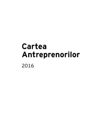 Cartea
Antreprenorilor
2016
 