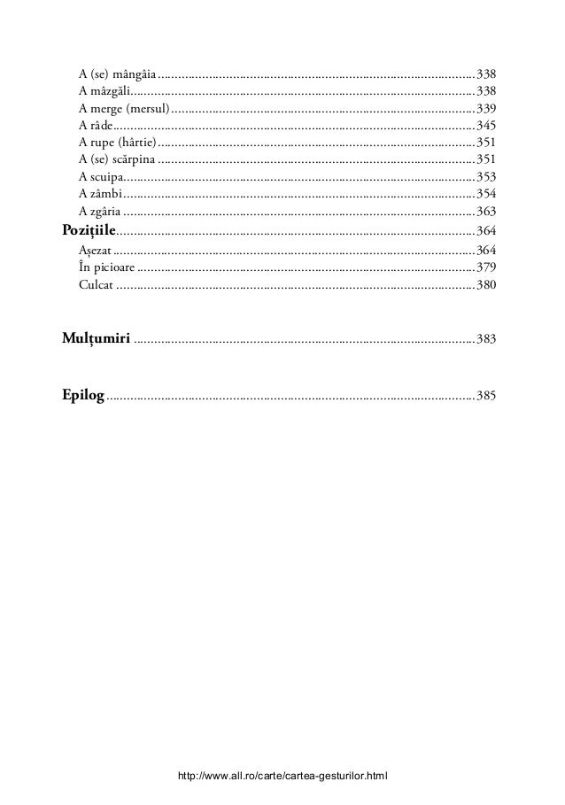 Carte a gesturilor pdf