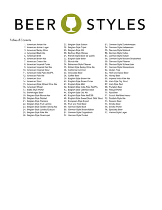 Beer-Styles-Cards-withDetailedDescription | PDF