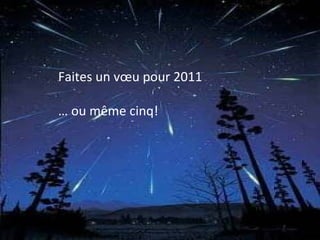 Faites un vœu pour 2011 …  ou même cinq! 