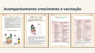 Acompanhamento crescimento e vacinação
 